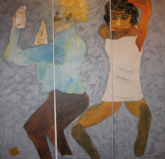 In een rituele dans (drie-luik)