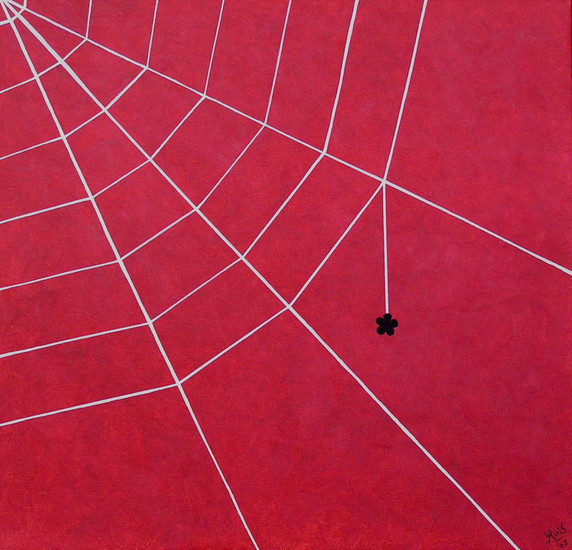 Spider On Red