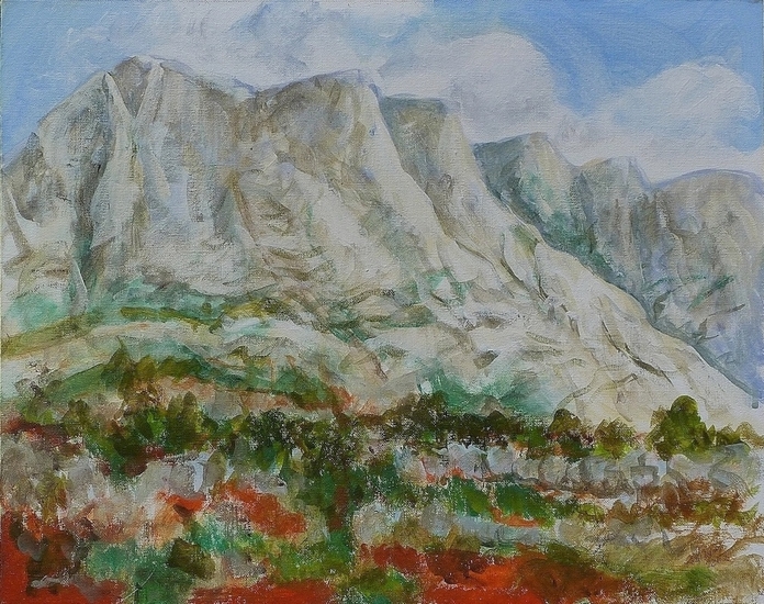 Montagne Sainte-Victoire | de berg van Paul Cézanne