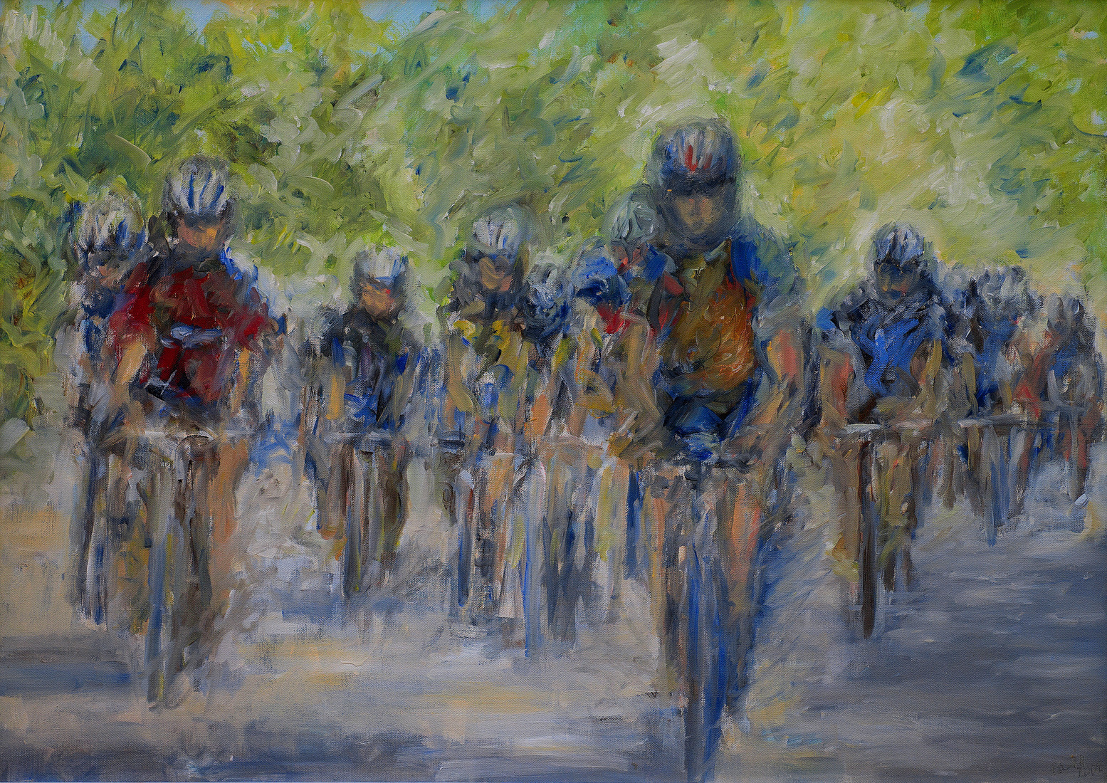 wielrenners onder de platanen, Tour de France