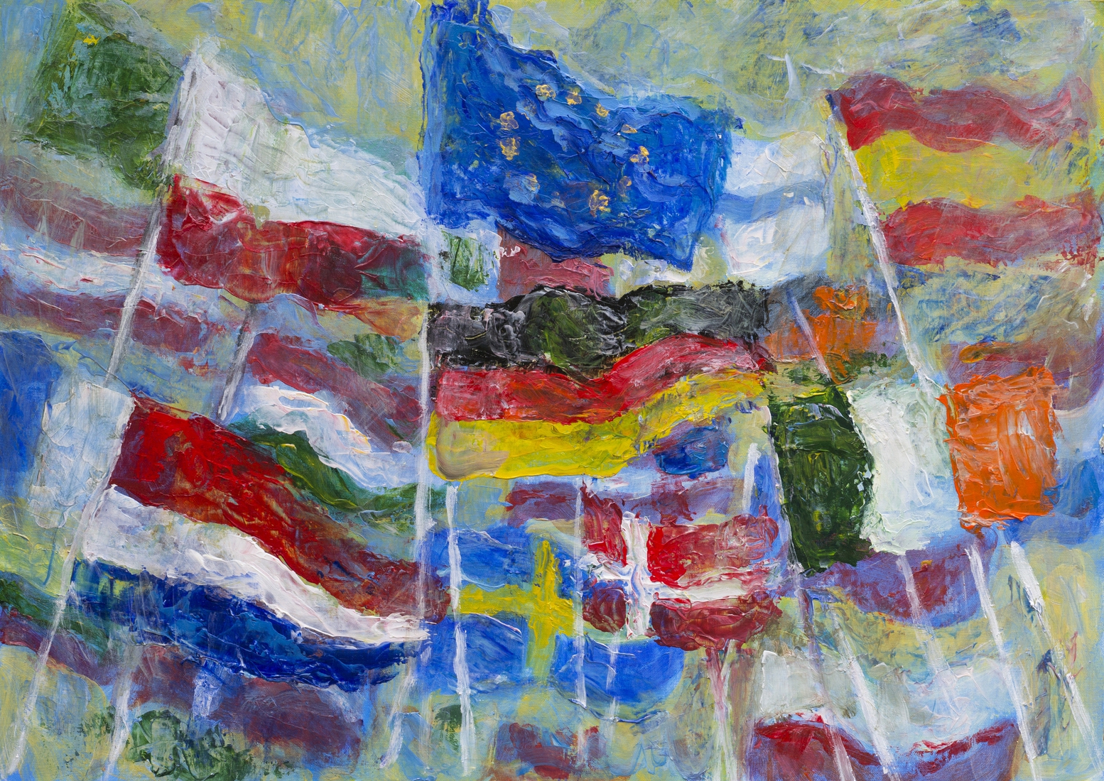 Vlaggen voor Europa, voor de vrede
