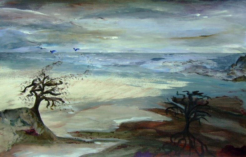 Staan in Winterlicht