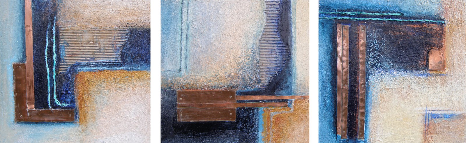 Kompositie met koper, blauw