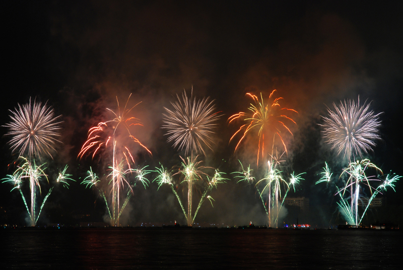 Vuurwerkshow Annecy