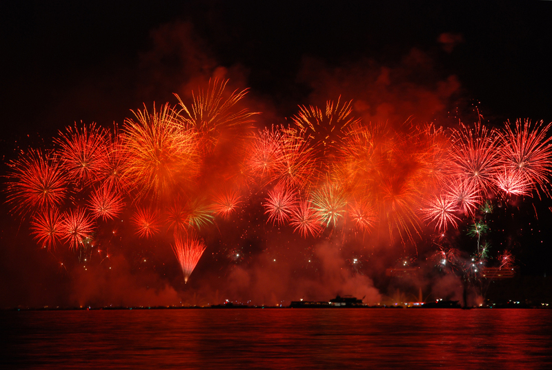 Vuurwerkshow Annecy
