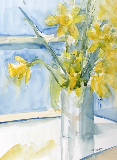 Narcissen in vaas