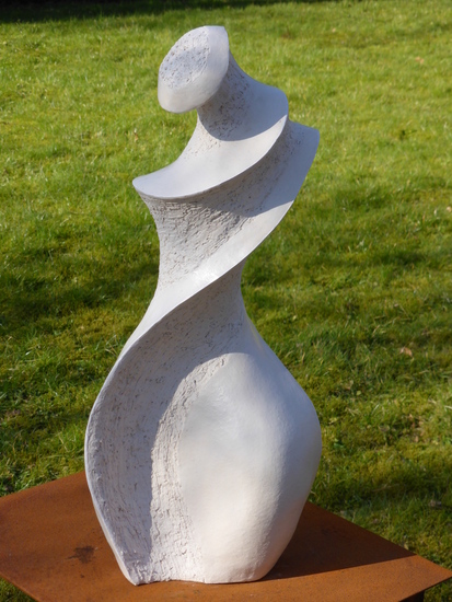 witte geabstraheerde vrouw