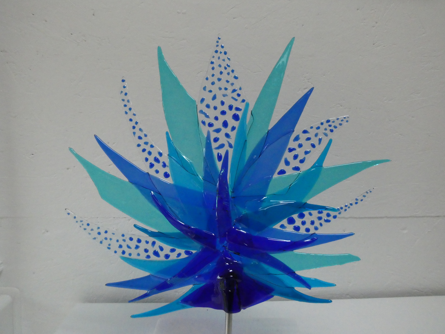 blauwe fantasie bloem