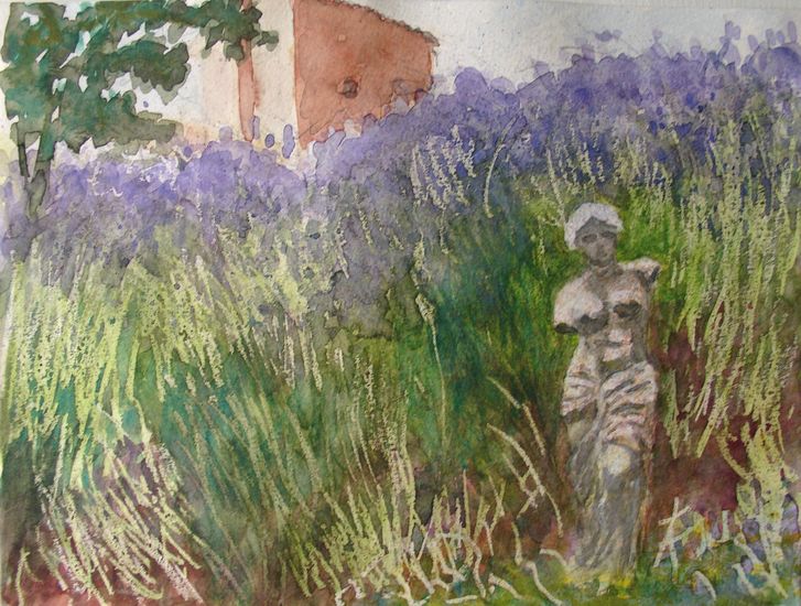 Venus among the lavender bushes