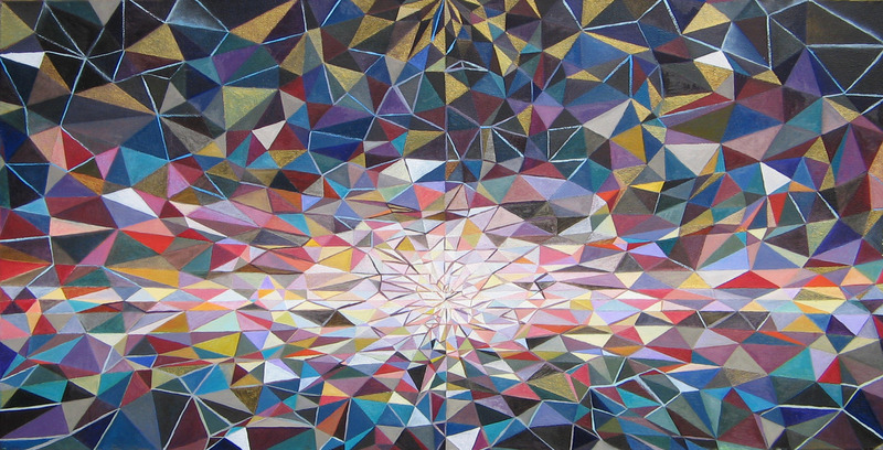 Sferisch mozaïek in diverse kleuren