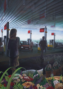 I am interersted in the reluctancy in contact between people in urban environments, where eyecontact is being avoided, while at the same time sharing a common space.
