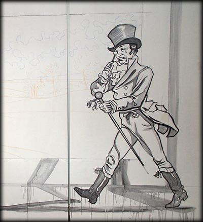 opzet van een muurschilderingen