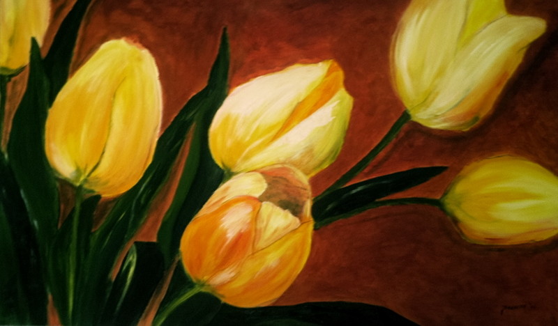 Gele tulpen