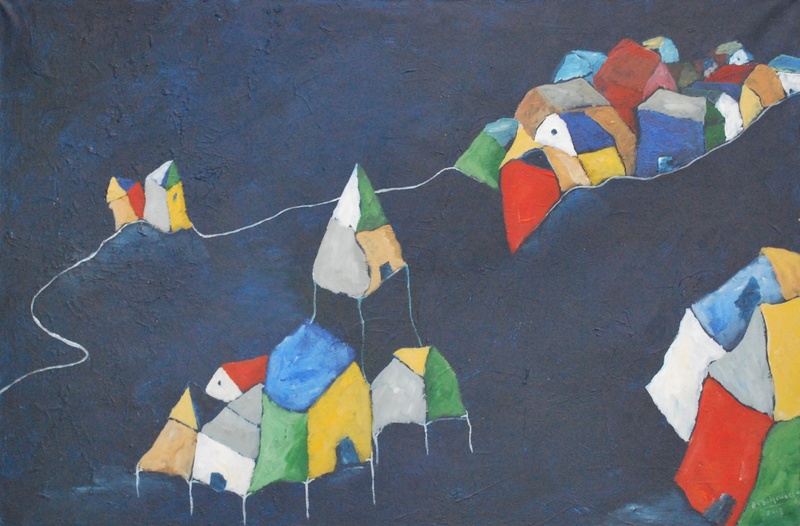 Kluster dorpen in rievierenland