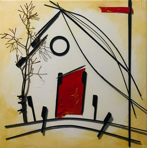 Diverse werken waarbij met dagelijkse materialen op een creatieve wijze diepte wordt verkregen in het werk .