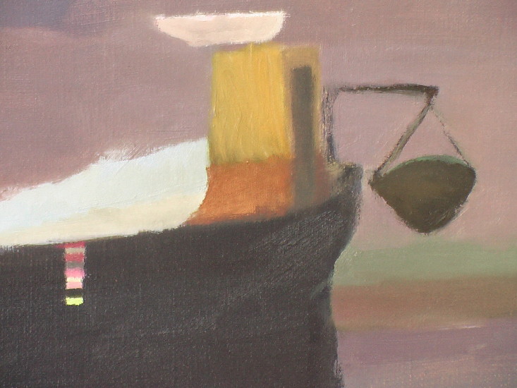 Boot met drie bomen (detail)