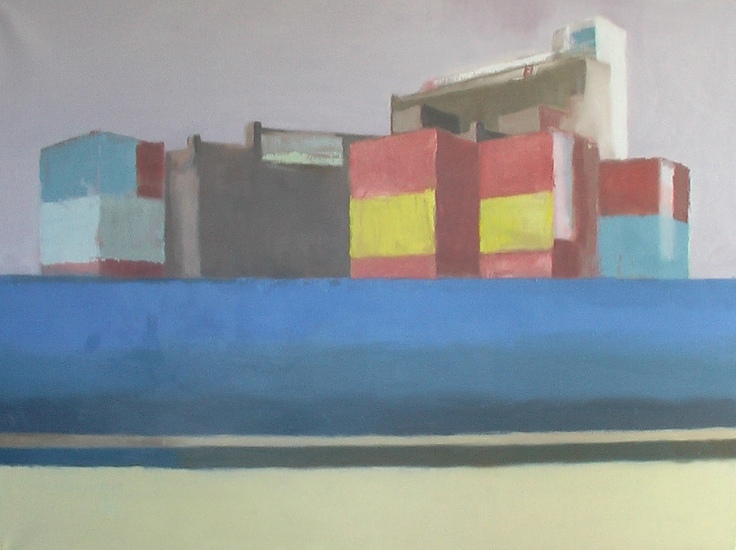 Fabriek met zeecontainers