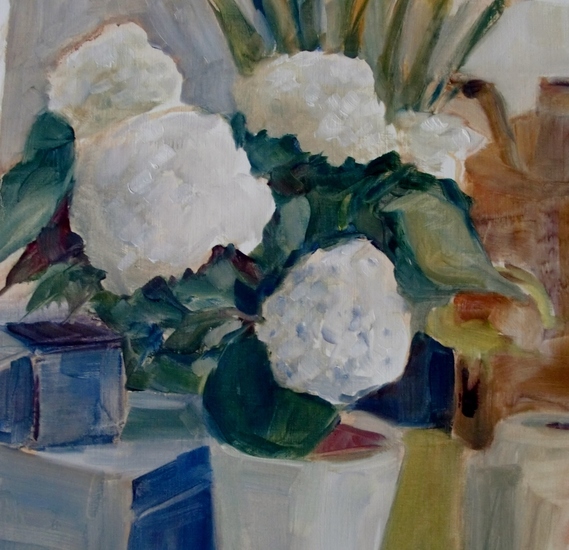 witte hortensia