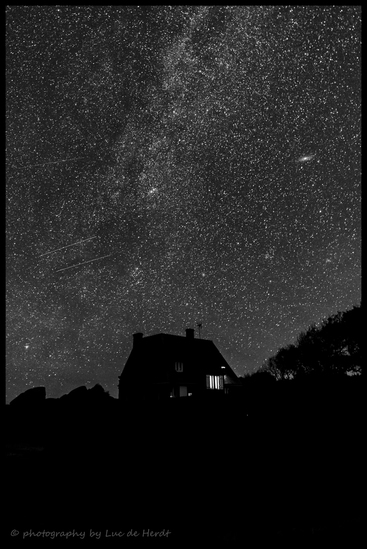 De melkweg in Ploumanouche (FR)