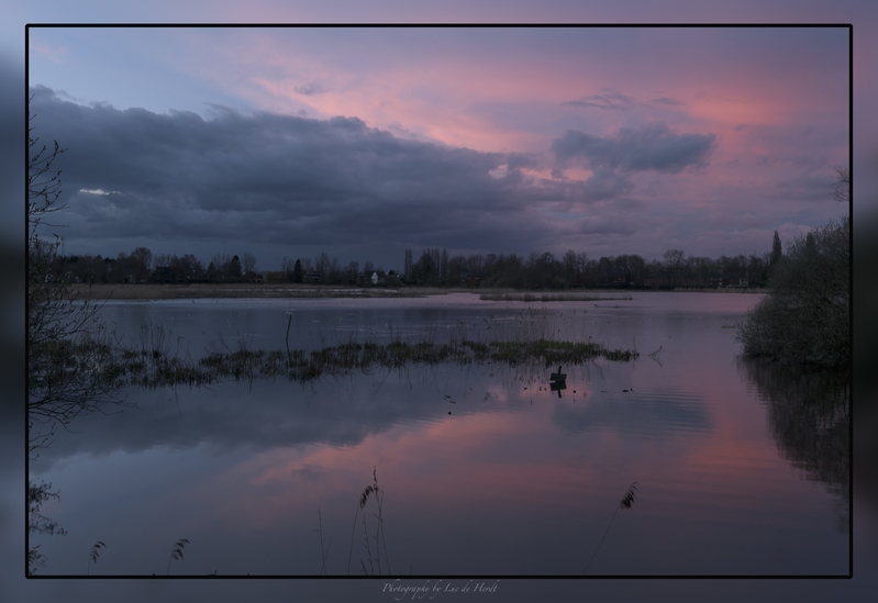 Vuurrode zonsondergang