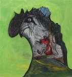 Verbeelding van wat leeft achter het gezicht.