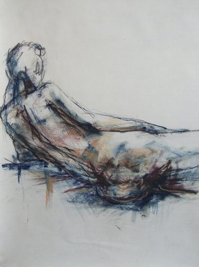 liggend naakt rugzijde