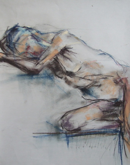 liggend naakt voorzijde