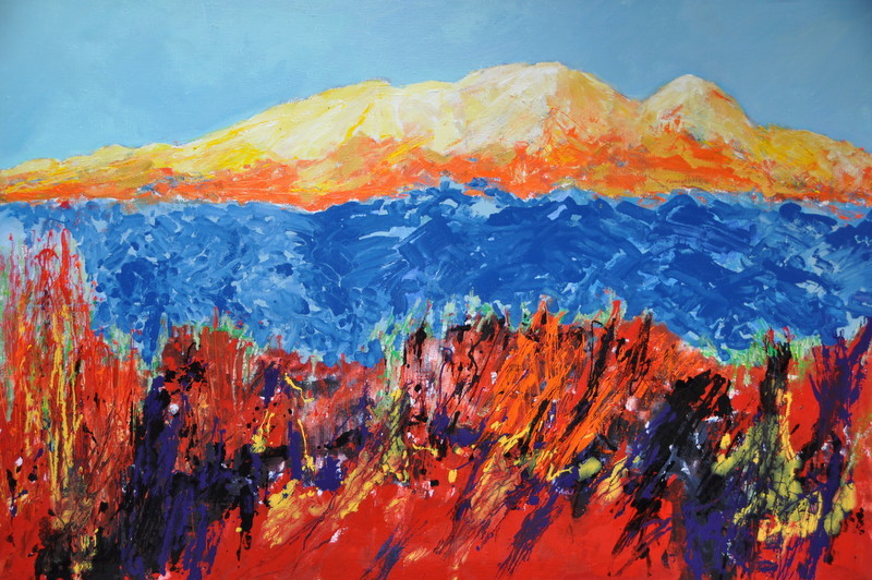 Iztaccihuatle of slapende dame (Mexico)