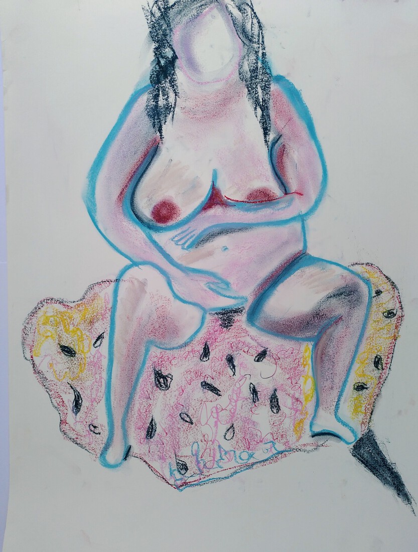 Het model is zwanger