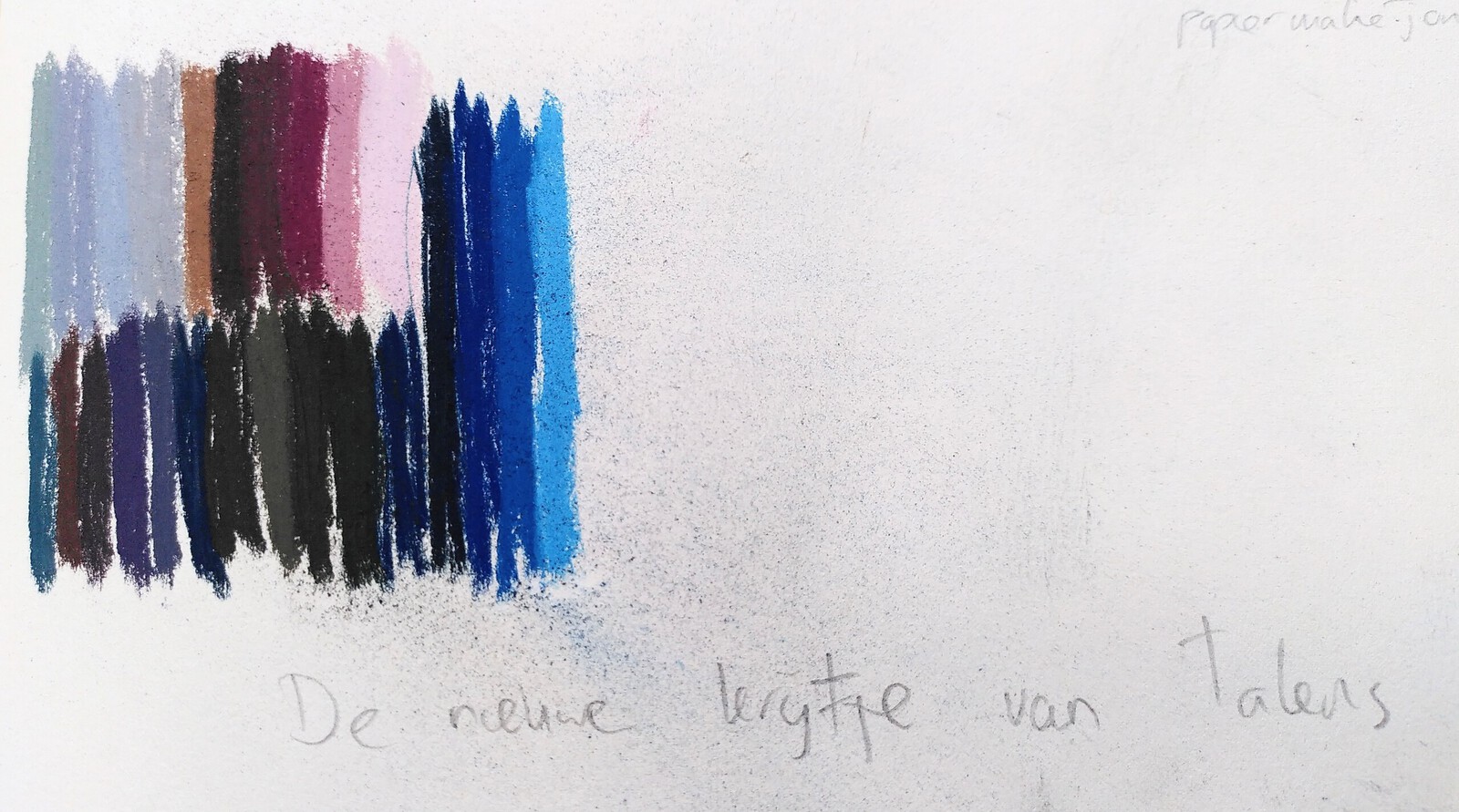 Nieuwe krijtjes van talens 