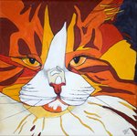 Prachtig, eigenzinnig, solitair, charmant, eerzuchtig, macho, uniek, lief, zeer aaibaar. Kortom: de kat. Deze kleurrijke wezens verdienen kleurrijke schilderijen. Met heel veel liefde maak en toon ik mijn kattenportretten.