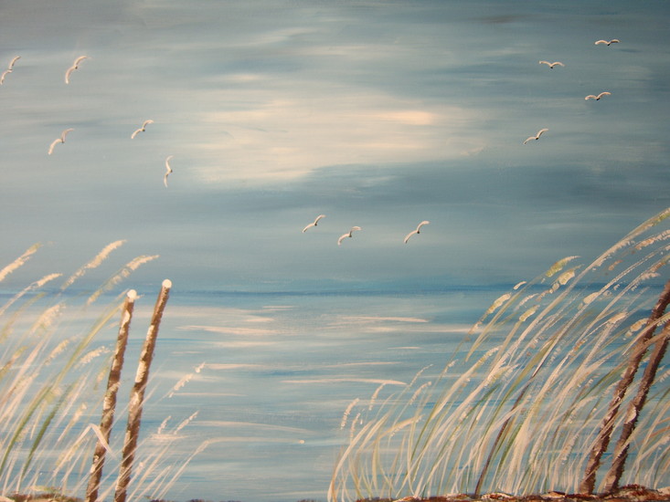 Langs het water in winter