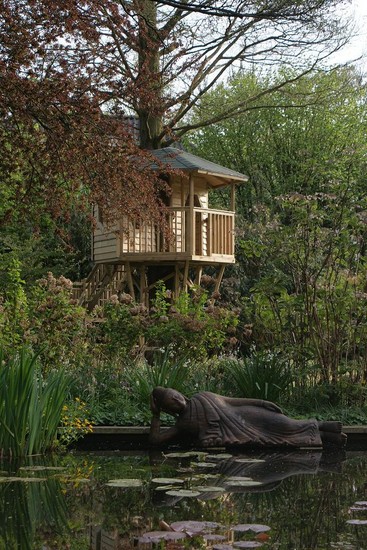 Boomhut in tuin