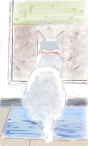 Digitale katten getekend met Sketchbook Pro of Rebelle 3