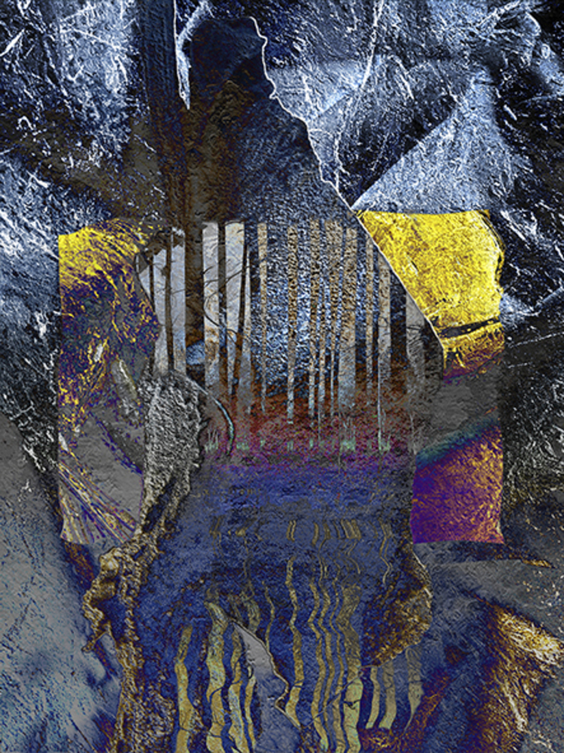 Bomen aan het water  (d4424)