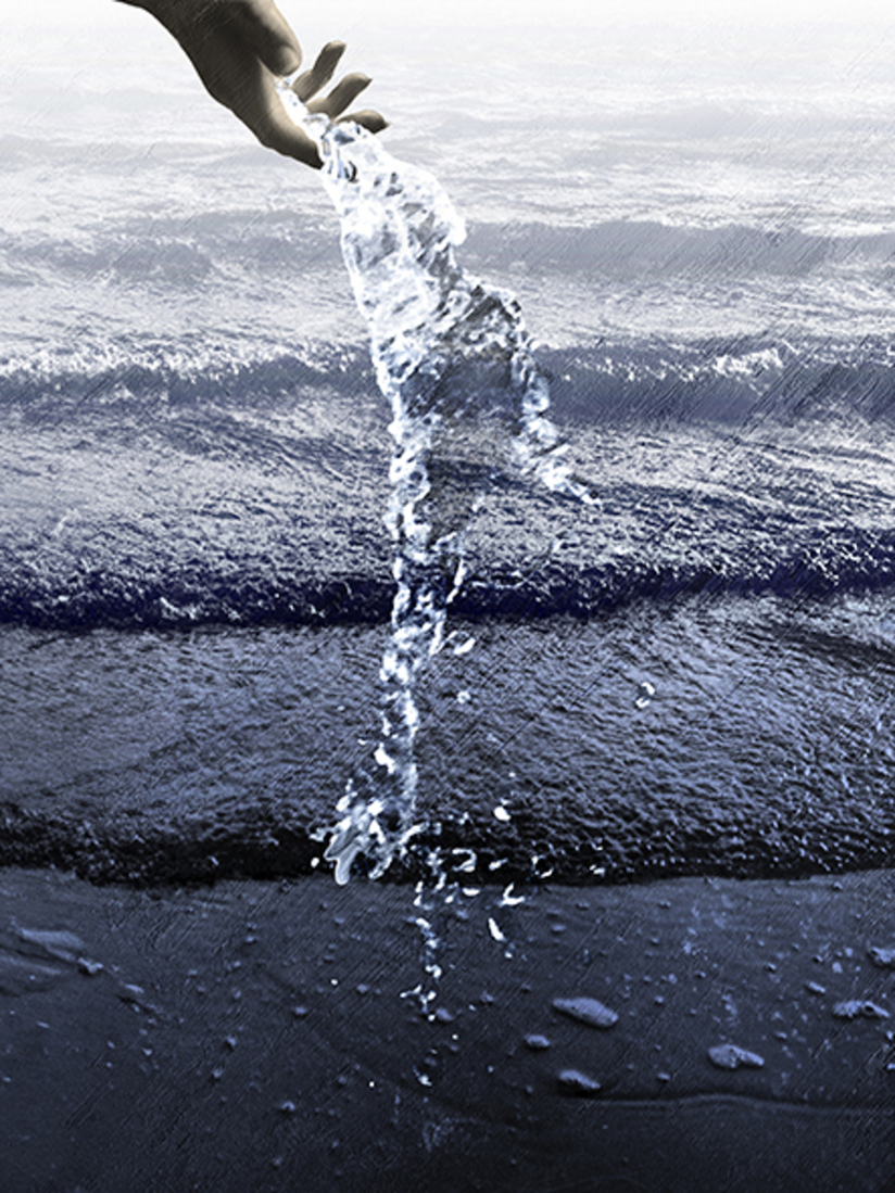 Water naar de zee dragen (d4324)