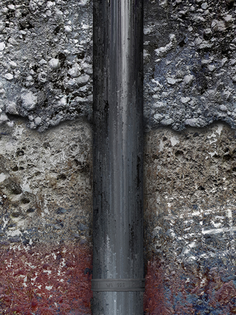 Regenpijp met BKenE  (d2921)