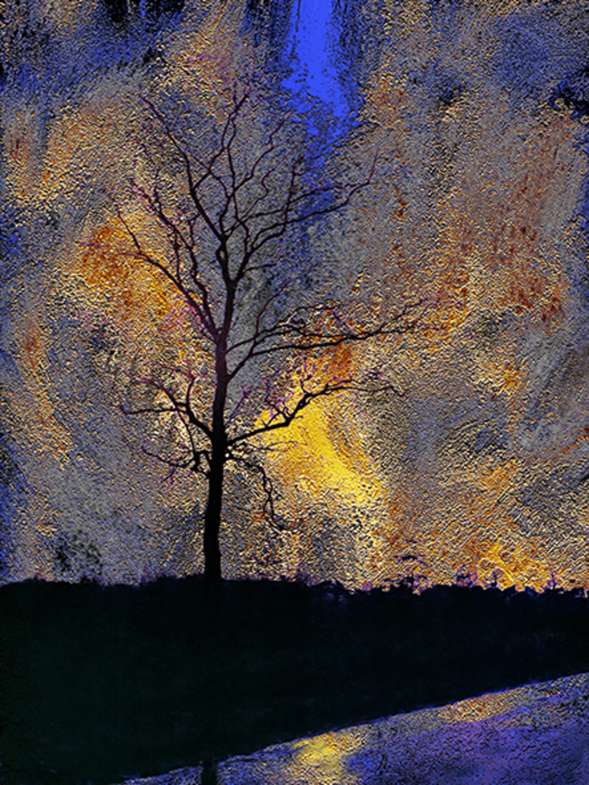 Zonsondergang na regenbui (d0126)