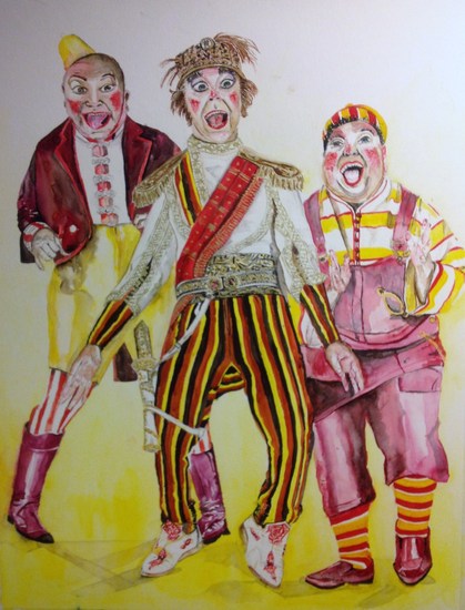 clowns van cirque du soleil