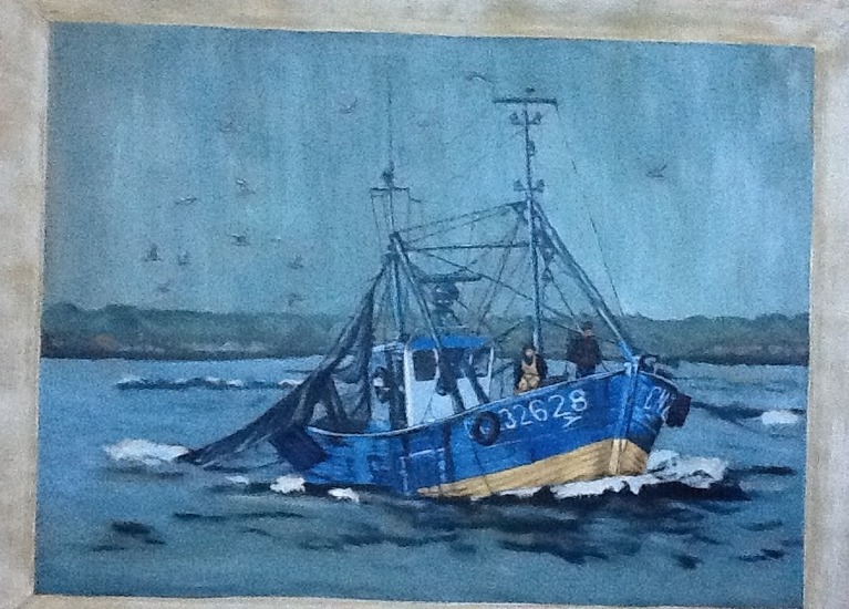 Vissersboot Honfleur, France