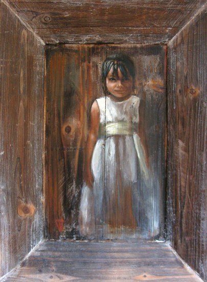 Huichol meisje in La Penita de Jaltemba (Mexico)
