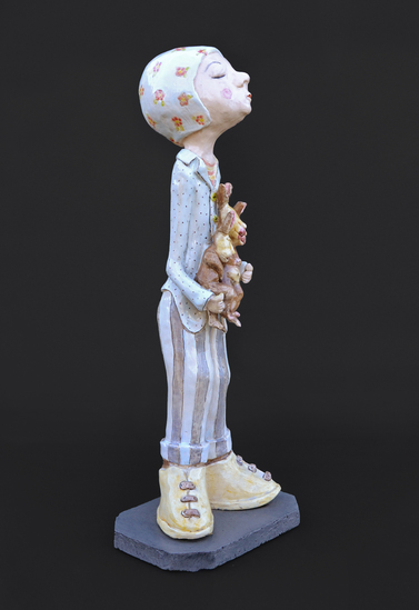 Hazen in het heldere licht van een winterkind