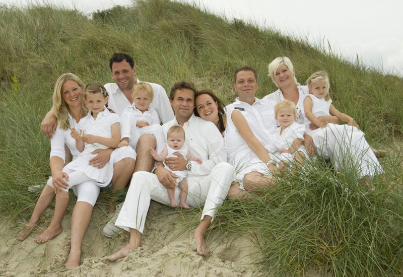 Familiefoto in de duinen