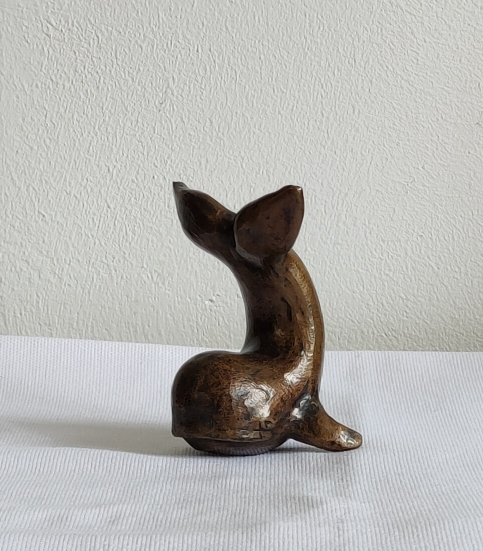 Bronzen kleine walvis