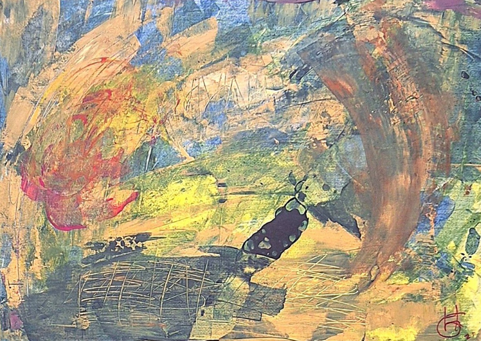 Abstract geel