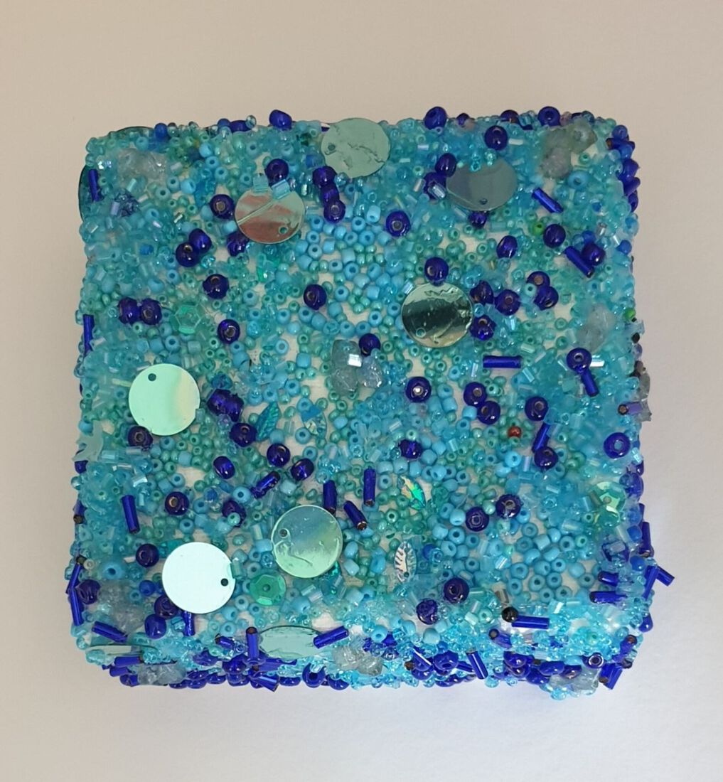 Blauw wandsieraad