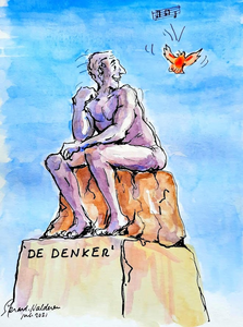 Deze cartoons maakte ik naar aanleiding van wat ik ervaarde in het dagelijks leven of naar aanleiding van een bepaald thema of iets dat me bezighield. Vaak zijn ze ook een spiegel die ik mezelf voorhoud. 