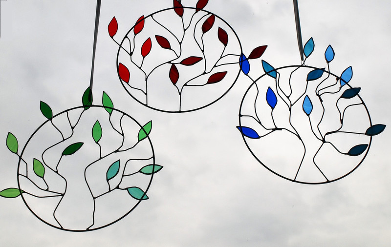 Tiffany cirkels met blaadjes