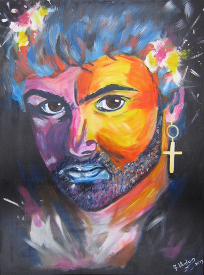 portret george michael