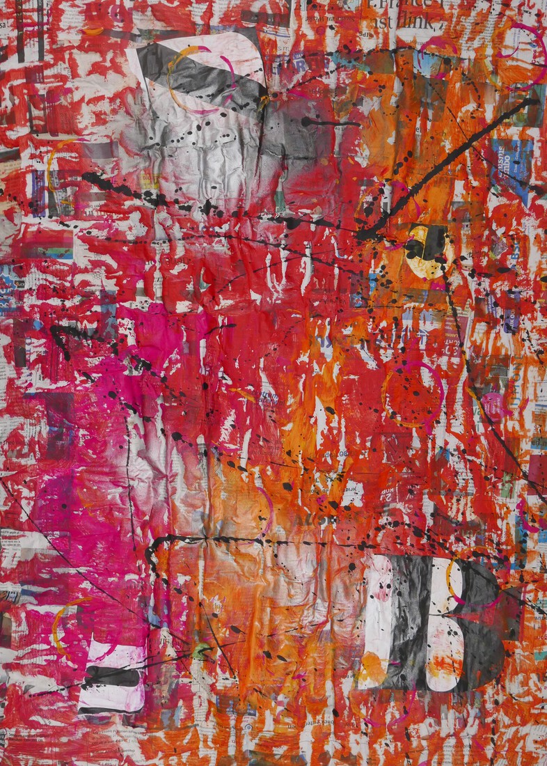 abstract op achterkant werk post malone 